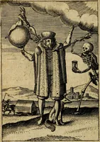 An illustration from Emblemes nouveaux; esquels le cours de ce monde est depeint et representé par certaines figures, desquelles le sens est expliqué par rimes ... Premieremente en allemand & maintenent en françois .. (1617)