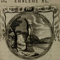 An illustration from Emblemes ou devises chretiennes : ouvrage mêlé de prose & de vers, et enrichi de figures .. (1717)