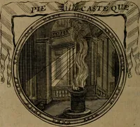 An illustration from Emblemes ou devises chretiennes : ouvrage mêlé de prose & de vers, et enrichi de figures .. (1717)