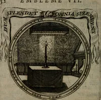 An illustration from Emblemes ou devises chretiennes : ouvrage mêlé de prose & de vers, et enrichi de figures .. (1717)