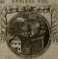 An illustration from Emblemes ou devises chretiennes : ouvrage mêlé de prose & de vers, et enrichi de figures .. (1717)