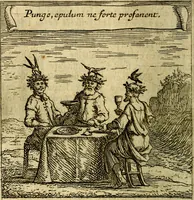 An illustration from Emblemes sacrez svr le tres-saint et tresadorable sacrement de l'evcharistie (1667)