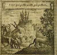 An illustration from Emblemes sacrez svr le tres-saint et tresadorable sacrement de l'evcharistie (1667)