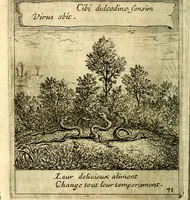 An illustration from Emblemes sacrez svr le tres-saint et tresadorable sacrement de l'evcharistie (1667)