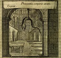 An illustration from Emblemes sacrez svr le tres-saint et tresadorable sacrement de l'evcharistie (1667)