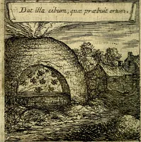 An illustration from Emblemes sacrez svr le tres-saint et tresadorable sacrement de l'evcharistie (1667)