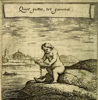 An illustration from Emblemes sacrez svr le tres-saint et tresadorable sacrement de l'evcharistie (1667)