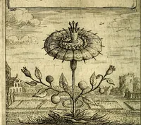 An illustration from Emblemes sacrez svr le tres-saint et tresadorable sacrement de l'evcharistie (1667)