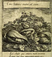 An illustration from Emblemes sacrez svr le tres-saint et tresadorable sacrement de l'evcharistie (1667)