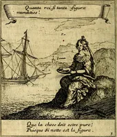 An illustration from Emblemes sacrez svr le tres-saint et tresadorable sacrement de l'evcharistie (1667)