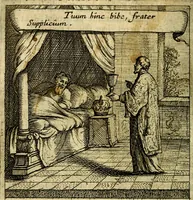 An illustration from Emblemes sacrez svr le tres-saint et tresadorable sacrement de l'evcharistie (1667)