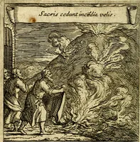 An illustration from Emblemes sacrez svr le tres-saint et tresadorable sacrement de l'evcharistie (1667)