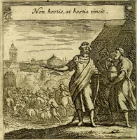 An illustration from Emblemes sacrez svr le tres-saint et tresadorable sacrement de l'evcharistie (1667)
