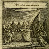 An illustration from Emblemes sacrez svr le tres-saint et tresadorable sacrement de l'evcharistie (1667)