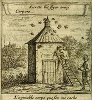 An illustration from Emblemes sacrez svr le tres-saint et tresadorable sacrement de l'evcharistie (1667)