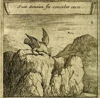 An illustration from Emblemes sacrez svr le tres-saint et tresadorable sacrement de l'evcharistie (1667)