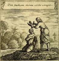 An illustration from Emblemes sacrez svr le tres-saint et tresadorable sacrement de l'evcharistie (1667)