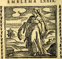Picture 79 of 200 from Emblemi. Dal latino nel vulgare italiano ridotti, contenenti il fiore et la sostanza de' più scelti scrittori & delle più celebri discipline dell'vniuerso, ripieni di ottimi consigli & saluteuoli documenti, per l'vso ciuile et morale della vita humana (1626), leaf 123