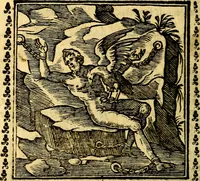 An illustration from Emblemi. Dal latino nel vulgare italiano ridotti, contenenti il fiore et la sostanza de' più scelti scrittori & delle più celebri discipline dell'vniuerso, ripieni di ottimi consigli & saluteuoli documenti, per l'vso ciuile et morale della vita humana (1626)