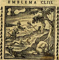 Picture 146 of 200 from Emblemi. Dal latino nel vulgare italiano ridotti, contenenti il fiore et la sostanza de' più scelti scrittori & delle più celebri discipline dell'vniuerso, ripieni di ottimi consigli & saluteuoli documenti, per l'vso ciuile et morale della vita humana (1626), leaf 236