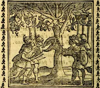 An illustration from Emblemi. Dal latino nel vulgare italiano ridotti, contenenti il fiore et la sostanza de' più scelti scrittori & delle più celebri discipline dell'vniuerso, ripieni di ottimi consigli & saluteuoli documenti, per l'vso ciuile et morale della vita humana (1626)