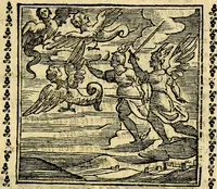 Picture 33 of 200 from Emblemi. Dal latino nel vulgare italiano ridotti, contenenti il fiore et la sostanza de' più scelti scrittori & delle più celebri discipline dell'vniuerso, ripieni di ottimi consigli & saluteuoli documenti, per l'vso ciuile et morale della vita humana (1626), leaf 58