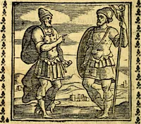 Picture 42 of 200 from Emblemi. Dal latino nel vulgare italiano ridotti, contenenti il fiore et la sostanza de' più scelti scrittori & delle più celebri discipline dell'vniuerso, ripieni di ottimi consigli & saluteuoli documenti, per l'vso ciuile et morale della vita humana (1626), leaf 71