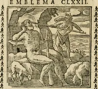 Picture 177 of 215 from Emblemi di Andrea Alciato, huomo chiarissimo, dal latino nel vulgare italiano ridotti (1626), leaf 265