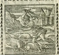 Picture 181 of 215 from Emblemi di Andrea Alciato, huomo chiarissimo, dal latino nel vulgare italiano ridotti (1626), leaf 271