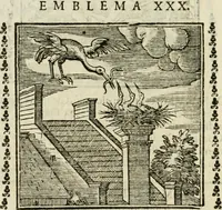 Picture 32 of 215 from Emblemi di Andrea Alciato, huomo chiarissimo, dal latino nel vulgare italiano ridotti (1626), leaf 55