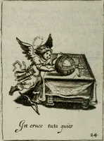 An illustration from Emblems, divine and moral, together with hieroglyphicks of the life of man (1736)