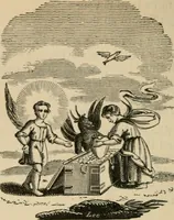 An illustration from Emblems, divine and moral : The school of the heart; and Hieroglyphics of the life of man (1866)