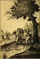 An illustration from Emblems of love, in four languages. Dedicated to the ladys by Ph. Ayres, esq (1600)