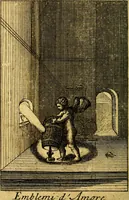 An illustration from Emblems of love, in four languages. Dedicated to the ladys by Ph. Ayres, esq (1600)