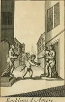 An illustration from Emblems of love, in four languages : dedicated to the ladys (1683)