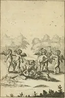 An illustration from Emblems of love, in four languages : dedicated to the ladys (1683)