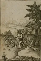 An illustration from Emblems of love in four languages : dedicated to the ladys (1747)