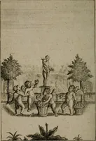 An illustration from Emblems of love in four languages : dedicated to the ladys (1747)