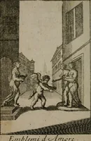 An illustration from Emblems of love in four languages : dedicated to the ladys (1747)