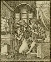 Picture 26 of 51 from Emblems of mortality : representing, in upwards of fifty cuts, Death seizing all ranks and degrees of people : imitated from a painting in the cemetery of the Dominican church at Basil, in Switzerland : with an apostrophe to each, translated from the Latin and French : intended as well for the infomation of the curious, as the instruction and entertainment of youth : to which is prefixed a copious preface, containing an historical account of the above, and other paintings on this subject, now or lately existing in divers parts of Europe (1789), leaf 63
