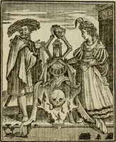 Picture 51 of 51 from Emblems of mortality : representing, in upwards of fifty cuts, Death seizing all ranks and degrees of people : imitated from a painting in the cemetery of the Dominican church at Basil, in Switzerland : with an apostrophe to each, translated from the Latin and French : intended as well for the infomation of the curious, as the instruction and entertainment of youth : to which is prefixed a copious preface, containing an historical account of the above, and other paintings on this subject, now or lately existing in divers parts of Europe (1789), leaf 90
