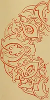 An illustration from The embroiderer's book of design : containing initials, emblems, cyphers, monograms, ornamental borders, ecclesiastical devices, mediæval and modern alphabets, and national emblems (1891)