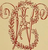 An illustration from The embroiderer's book of design : containing initials, emblems, cyphers, monograms, ornamental borders, ecclesiastical devices, mediæval and modern alphabets, and national emblems (1891)