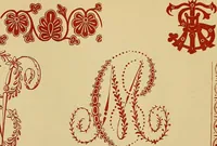 An illustration from The embroiderer's book of design : containing initials, emblems, cyphers, monograms, ornamental borders, ecclesiastical devices, mediæval and modern alphabets, and national emblems (1891)