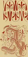 An illustration from The embroiderer's book of design : containing initials, emblems, cyphers, monograms, ornamental borders, ecclesiastical devices, mediæval and modern alphabets, and national emblems (1891)