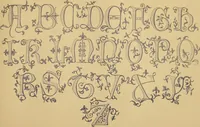 An illustration from The embroiderer's book of design : containing initials, emblems, cyphers, monograms, ornamental borders, ecclesiastical devices, mediæval and modern alphabets, and national emblems (1891)