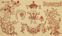 An illustration from The embroiderer's book of design : containing initials, emblems, cyphers, monograms, ornamental borders, ecclesiastical devices, mediæval and modern alphabets, and national emblems (1891)