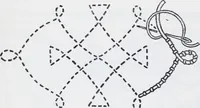 An illustration from Embroidery : a collection of articles on subjects connected with the study of fine needlework, including stitches, materials, methods of work, and designing, and history ... (1909)