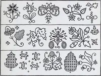 Picture 52 of 135 from Embroidery : a collection of articles on subjects connected with the study of fine needlework, including stitches, materials, methods of work, and designing, and history ... (1909), leaf 96