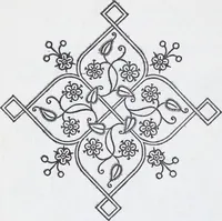 An illustration from Embroidery : a collection of articles on subjects connected with the study of fine needlework, including stitches, materials, methods of work, and designing, and history ... (1909)
